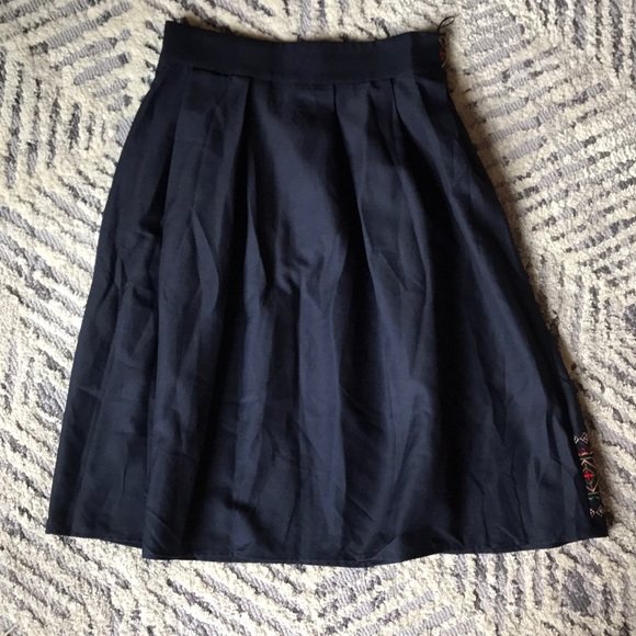 SOLD Embroidered Midi Skirt - Picture 2 of 4